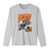 Skeleton Driving Rocket T Shirt Houston Basketball Fan Streetwear Style Round Neck  vintage Washed Casual Stylish Breathable