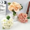7 Свадебных букетов из рукописных роз, Имитация цветов и искусственные цветы, Домашняя свадебная фотография, Цветы ручной работы для DIY