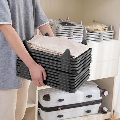 Штабелируемый органайзер для футболок Доска для хранения футболок Ленивая складная доска Разделители Штабелируемый органайзер для футболок Хранение в шкафу