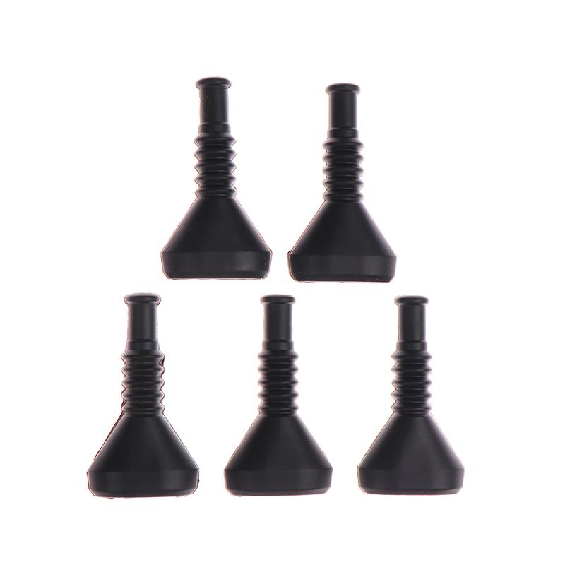 New 5pcs Black 2/3/4/5 Pin Waterproof Automotive Wire Cover Rubber Boot Cap For Amp Tyco Connector Series