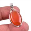 Natural Carnelian Gemstone Handmade 925 Solid Sterling Silver Pendant 1.50" L1p71