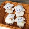 Soft Material Backpack Pendant Plush Texture Lamb Pendant Adorable Lamb Keychain  Daily Carry