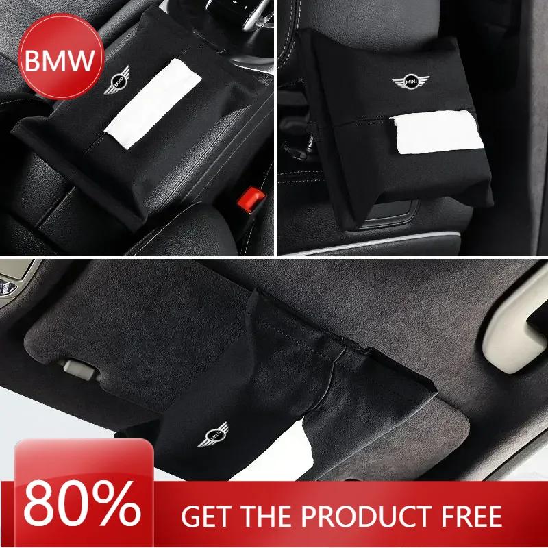 CCM1 2025 HotE90 For BMW MINI Car Seat Back Multifunctional Tissue Box Interior Storage Tissue Bag For BMW Mini Cooper F54 F55 F56 R5