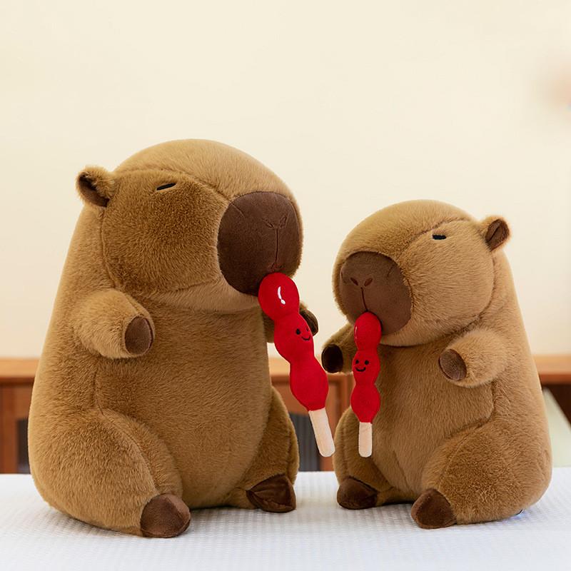 Capybara Plush Toy Stretchable Design With Pp Cotton For Home Decor