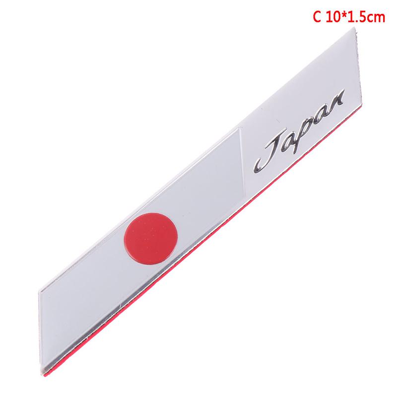 Practical Multiple Type Japanese Flag Car Metal Car Labeling Sticker