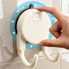 Прочный крючок на присоске с вакуумным уплотнением Push-to-Lock для ванной комнаты, кухни, балкона. Без сверления, без гвоздей. Съемный настенный держатель