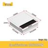 Desktop Cable Management Box: Flip-up Cover for Desk Cable Hole - Wire Pass-through and Decorative Rectangular Plate