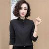 Темпераментный универсальный базовый топ 2025 весенне-осенняя одежда универсальный и тонкий новый кардиган с длинным рукавом на молнии со стойкой