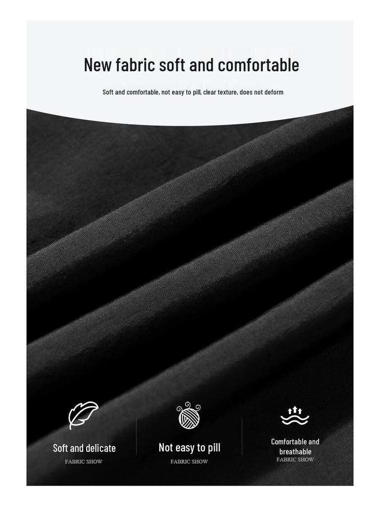 MARK FAIRWHALE Men's Wide-Leg Straight Cargo Pants