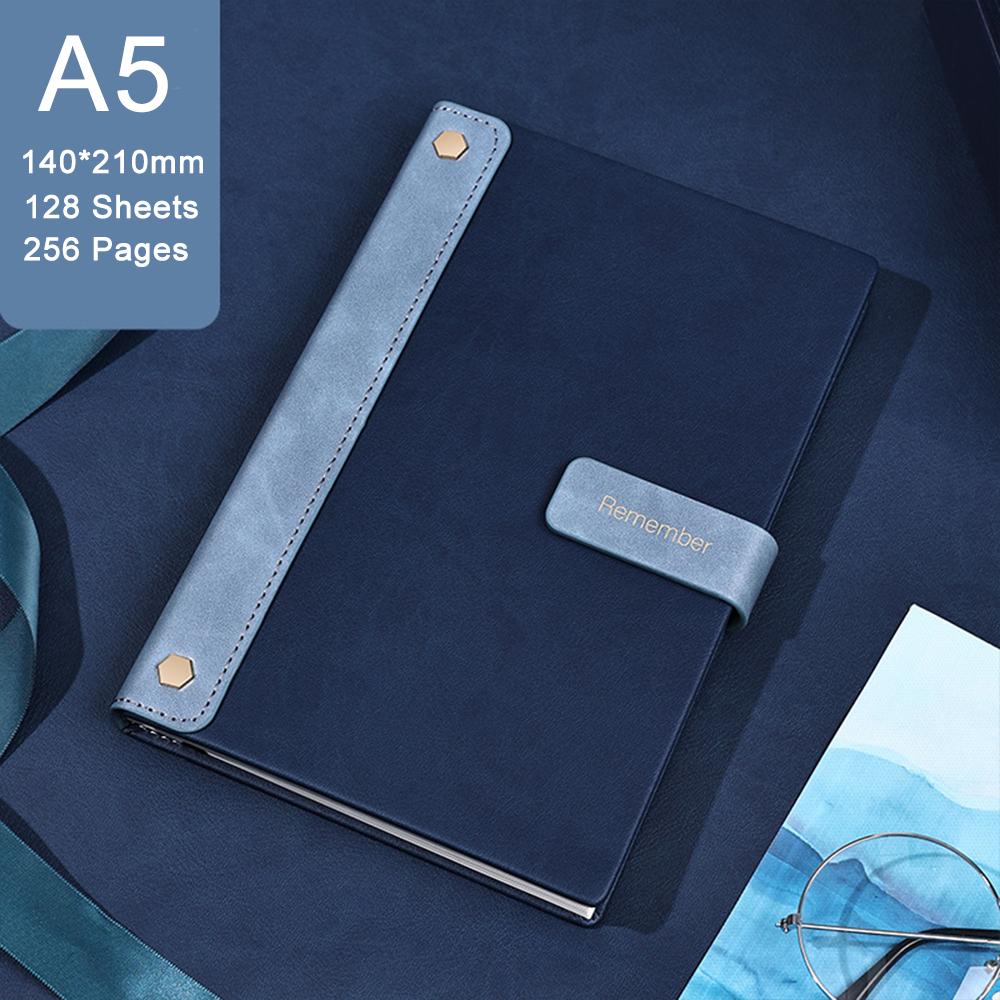 (Бесплатный индивидуальный логотип) Блокнот формата А5/В5 с пряжкой, блокнот из твердой кожи, студенческий дневник, предметный блокнот, протоколы деловых встреч.