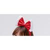 Party Show Christmas Red Ribbon Headband