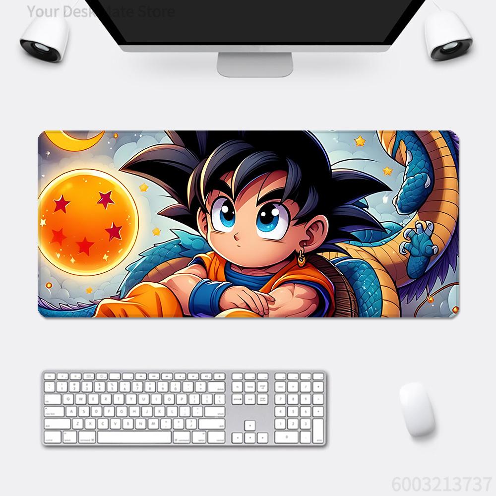 Anime Goku D-Dragons Balls Mousepad HD Printing Computer Gamers Locking Edge Non-slip Mouse Pad XXLcm Keyboard PC Desk Pad