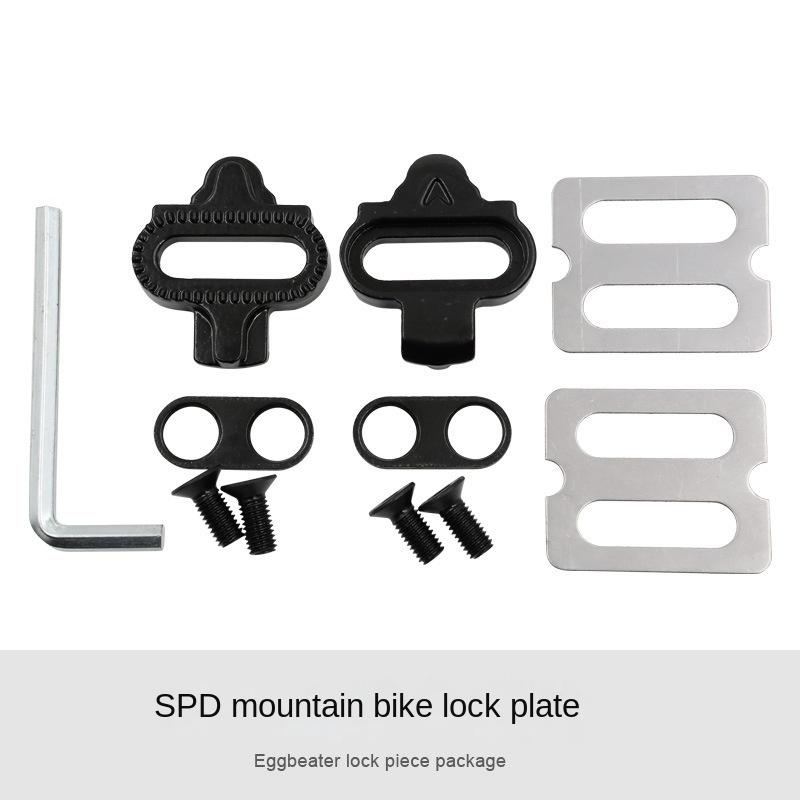 Mountain Bike Pedal Shoes Adapter Cleats Bike Shoes Pedals Cleats Set Bike Shoes Cleats Locking Plate Accessory