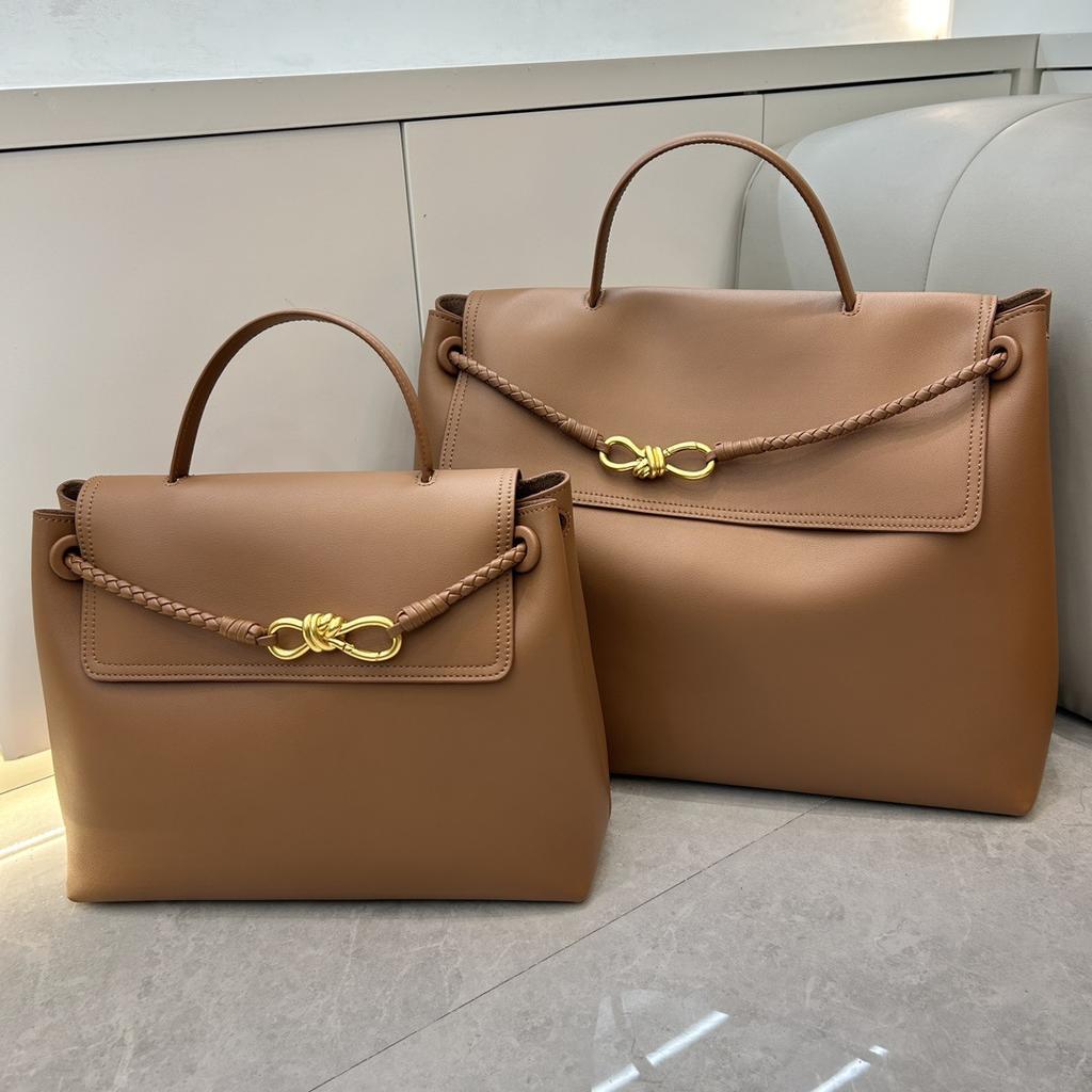 Leather Handbag Bag Old Money High-end Women's Bag