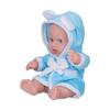 Soft Body Baby Doll Lifelike Newborn Baby Doll Simulation Reborn Baby Doll 8 InchesBlue Gown