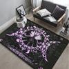 Triple Moon Pentagram Altar Tarot Witchy Floor Mat Witchy Rug In Black Witch Essential Altar Rug Gothic Decor Mandala Furry Mat