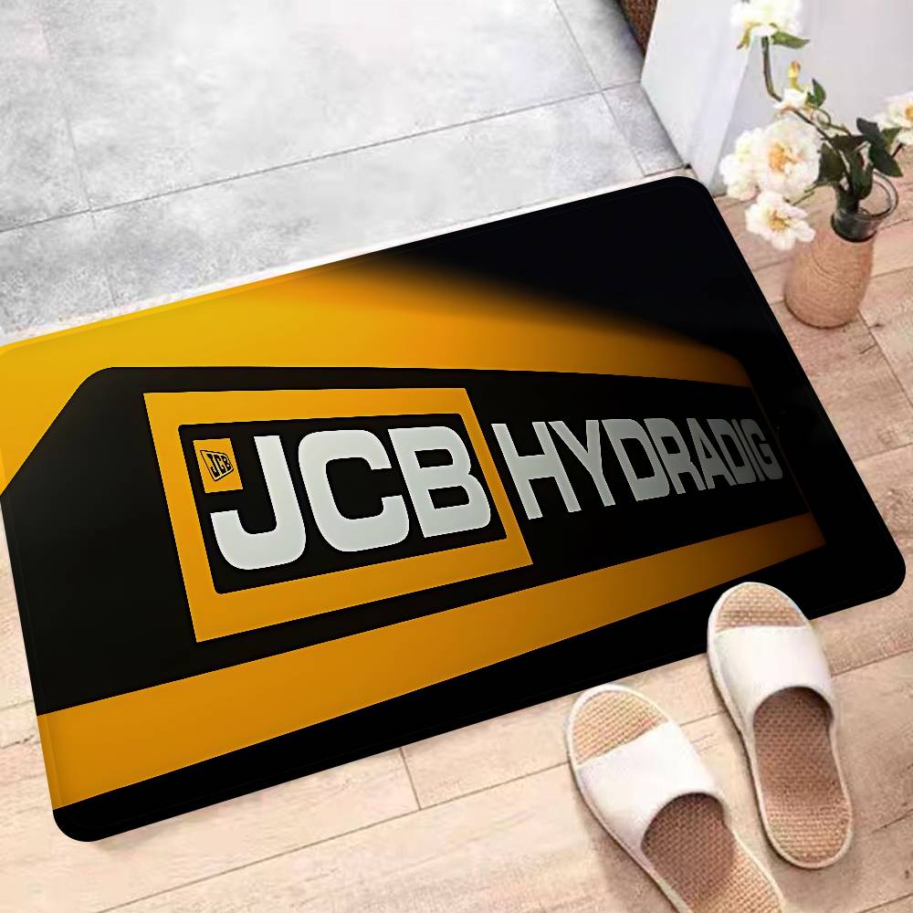 Коврик для пола с логотипом экскаватора JCB, нескользящий коврик для прачечной, декор для прачечной, балкон, детская комната, гостиная, домашние ковры