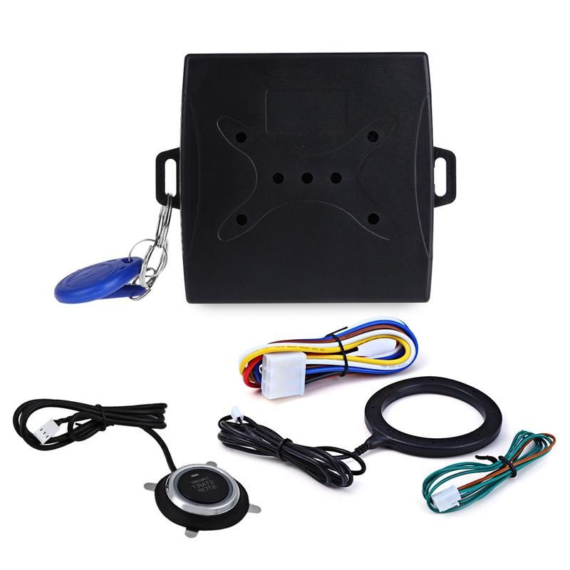 Car Engine Push Start Button R-FID Lock Ignition Starter Keyless Entry Start Stop Immobilizer Anti-theft System
