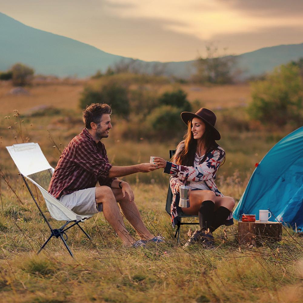 2 шт. складной стул для кемпинга, легкий портативный стул для кемпинга на открытом воздухе для барбекю, пикников, пеших прогулок