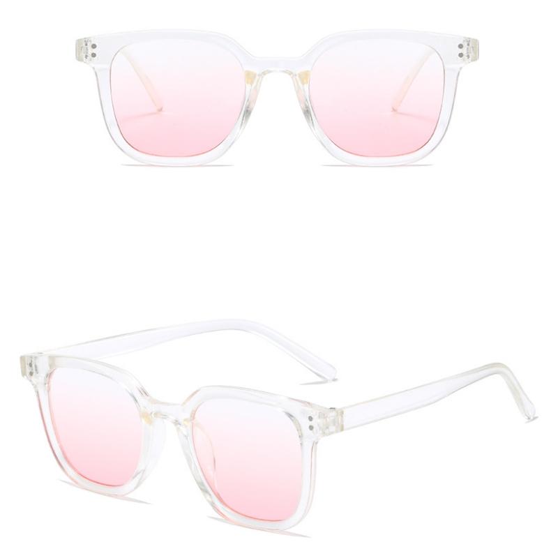 Пудровые румяна Большие оправы женские модные солнцезащитные очки милые простые очки чисто сексуальные