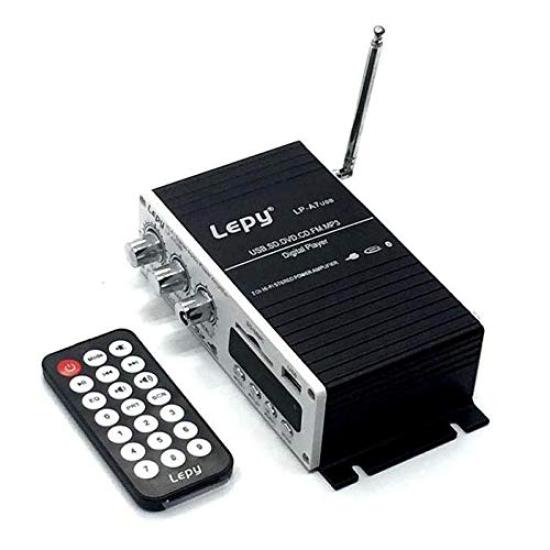 LEPY 2ch Compact Audio Card Remote Control Bluetooth Output 20W 20W Stereo Adapter Усилитель, USB/SD воспроизведение, в комплекте, совместим, + Hi-Fi