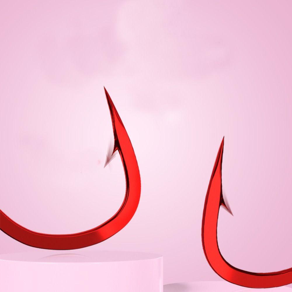 Противоскользящий красный рыболовный крючок, острые колючие рыболовные снасти, автоматический флип-крючок для ловли карпа