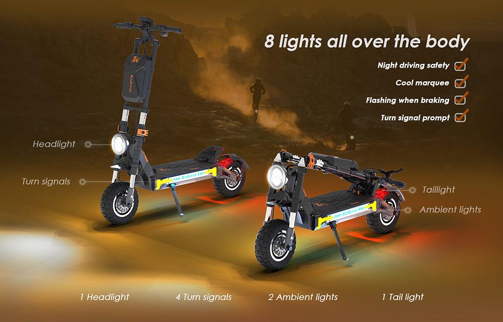 KuKirin G4 Max Off-Road Electric Scooter, 2*1600W Brushless Hub Motor, 12-inch Off-road Pneumatic Tires, 60V 35.2Ah Battery