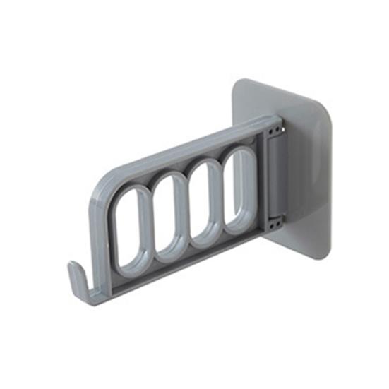 Home Wall Mount Self-adhesive Foldable Clothes Hanger Organizer Rack Hook Holder