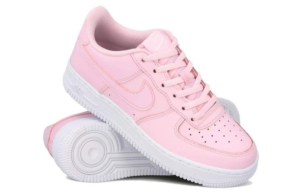 Nike Nike Air Force 1 Кожаные Низкие Детские Скейтбордические Кроссовки Розовые Подростковые CT6389-600