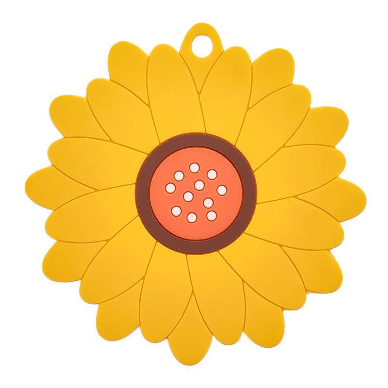 Sunflower Nordic Heat-Resistant Dining Plate and Tea Mat