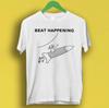 Beat Happing Indie Rock Cat And Rocket Gift Tee T Shirt P932