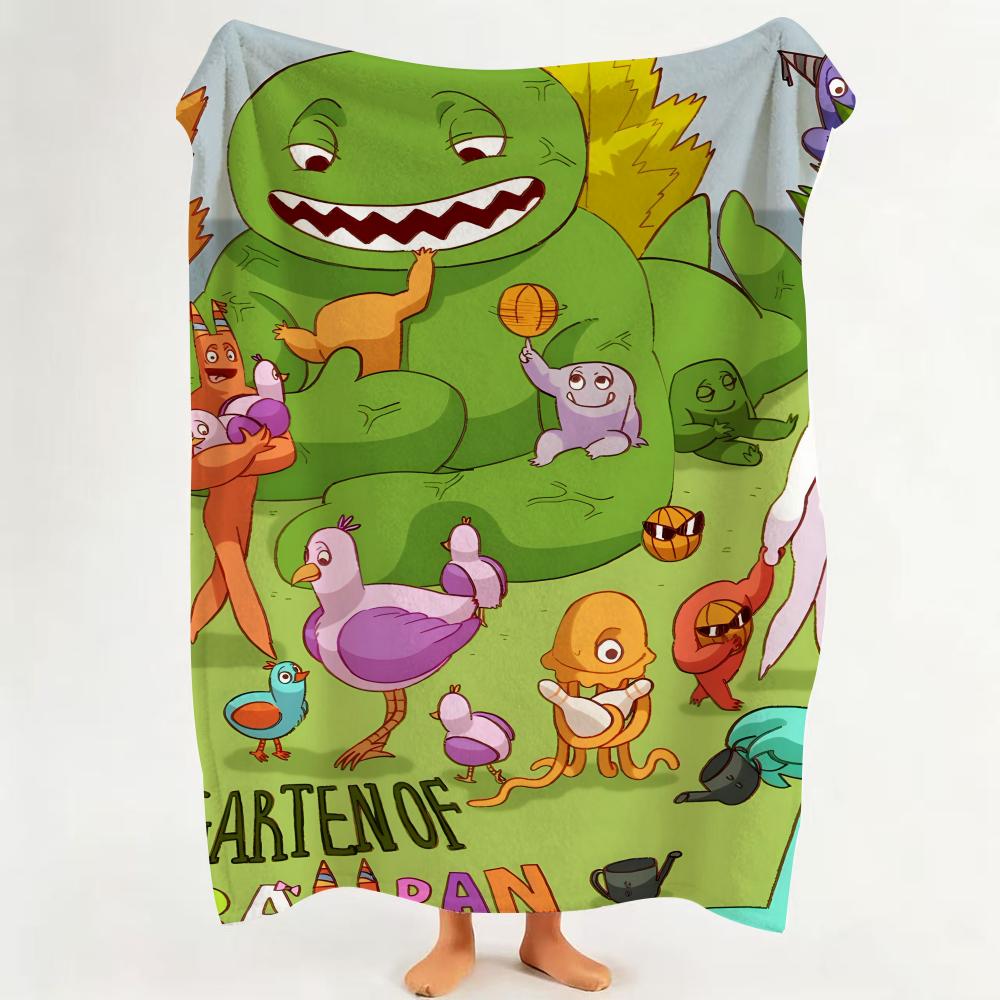 Game G Garten of B Banban Throw Flannel Throw Blanket Suitable for Sofa Living Room Bedroom