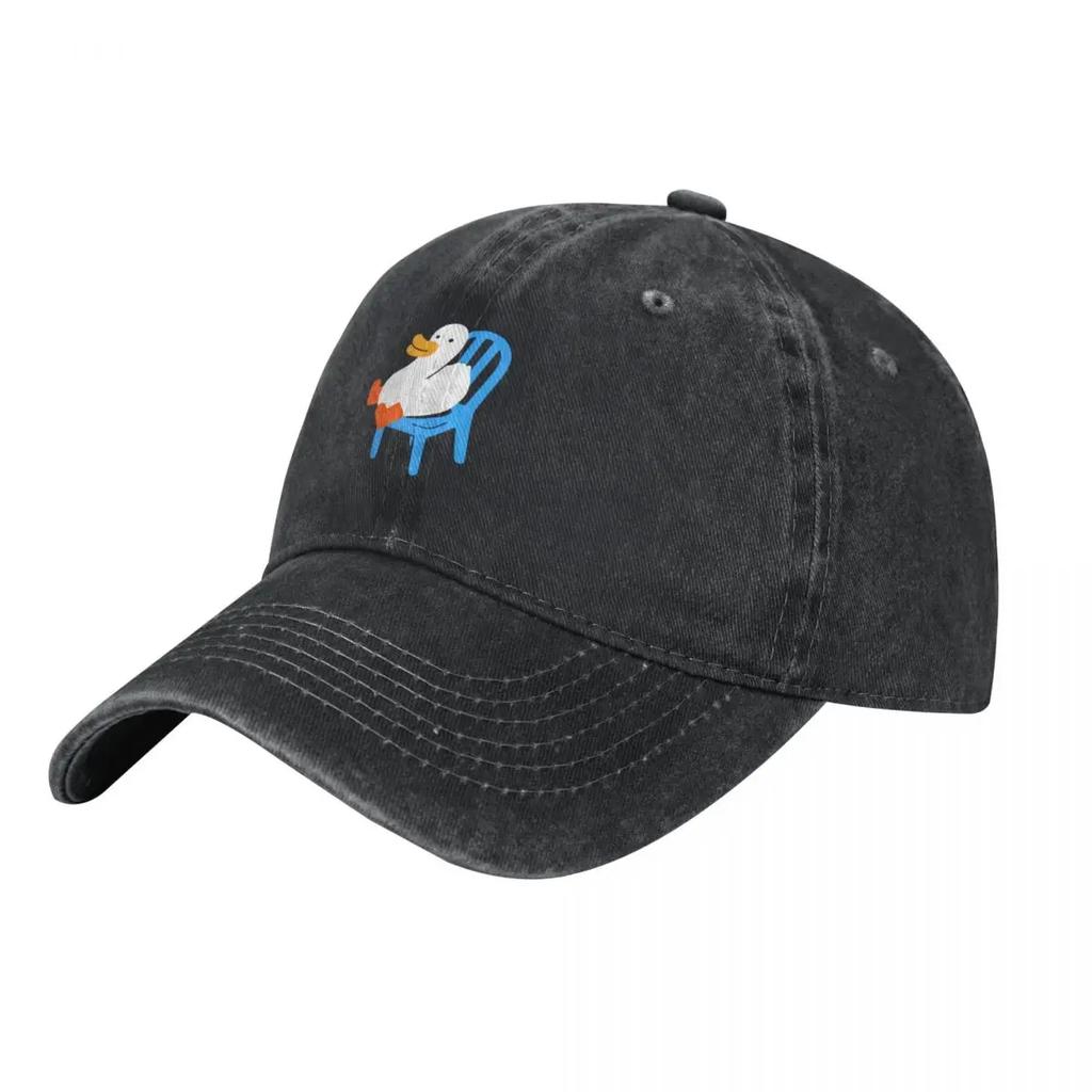 Duck Sitting in a Chair Baseball Cap birthday Winter hat luxury Women cap Kids Hat For Girls Unisexs