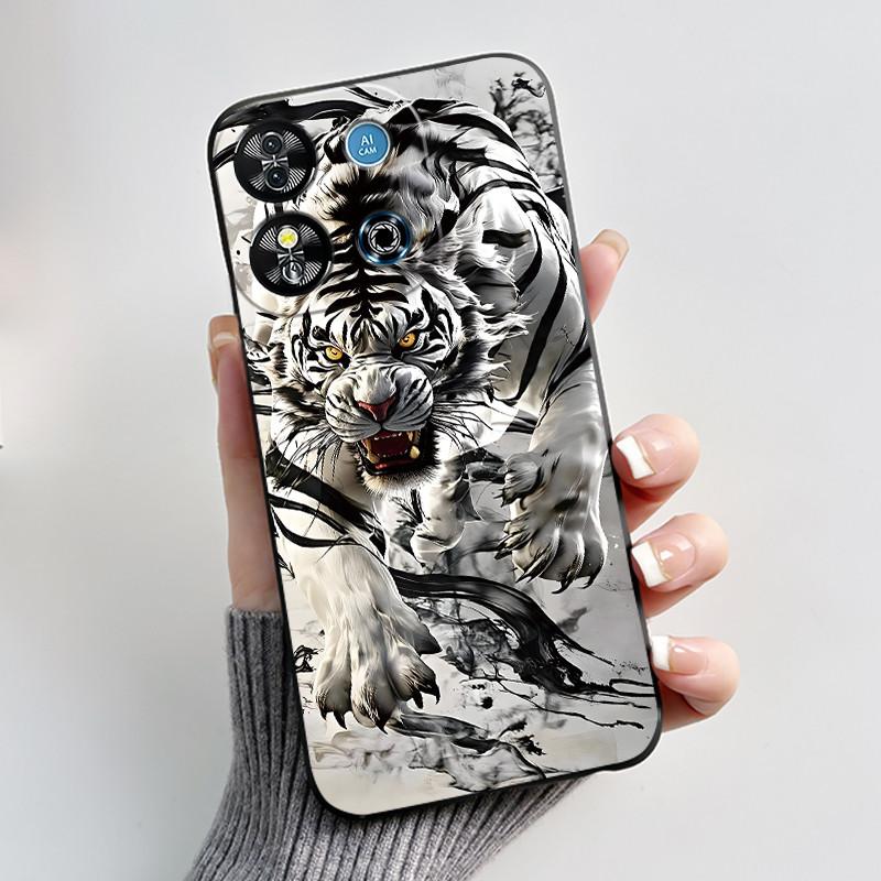 Для Oukitel C57S C57 Pro Plus Ultra Чехол BLU J12 Задняя крышка Милое Сердце Любви Кролик Черный ТПУ Мягкий Силикон Защитный Чехол для Телефона
