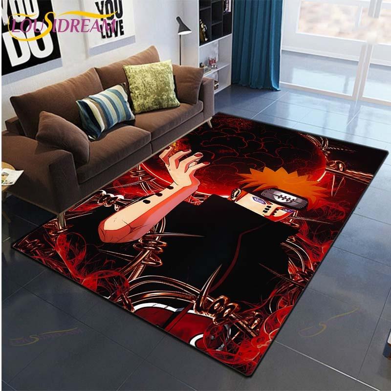 Ковер с рисунком аниме Наруто для гостиной, коврик для спальни, детский игровой ковер, нескользящий коврик для кухни, ванной комнаты