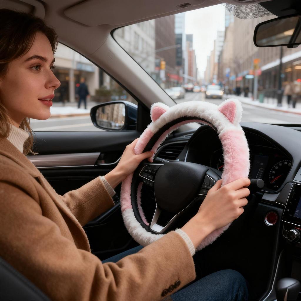 Steering Wheel Cover Breathable 14.9 Inch Car Anti-Skid Steering Wheel Cover For Men Truck SUV Minivan Sedan Trucks Road Trip