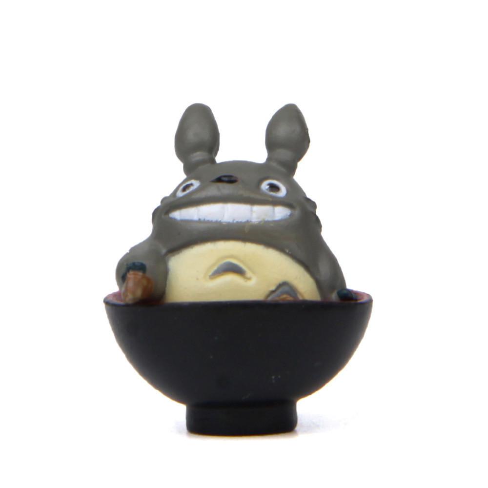 Cute Cartoon Tea Drinking Totoro Mini Model For Micro Landscape Prop Decoration