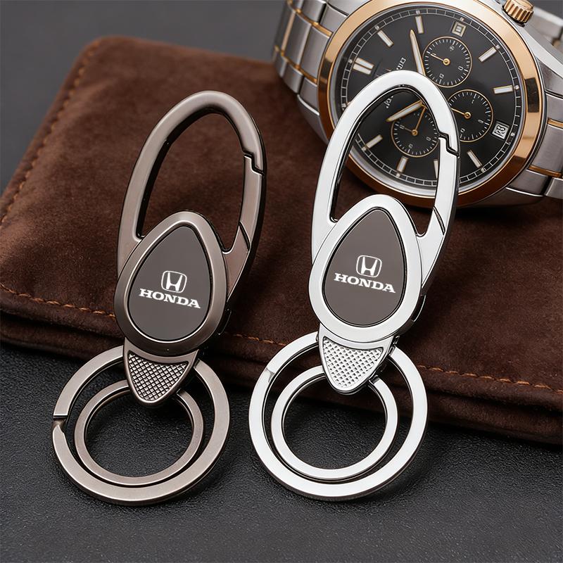 Car Keychain Key Ring Auto Logo Key Holder Accessories For Honda CRV Civic FIT Accord Jazz Stepwgn Prelude Insight Odyssey Pilot XI6