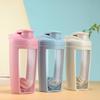 Creative Double-Layer Shaker Cup: Large Capacity Outdoor Fitness Water Bottle for Protein Mixes