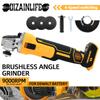125mm Brushless Angle Grinder Rechargeable 800W Cutting Machine High Power Polishing Cordless Metal Cutting Machine For DEWALT
