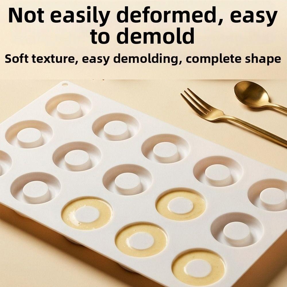 Easy Release Baking Molds Heat Resistant Non-Stick Dessert Mold for Mousse Cake & Chocolate