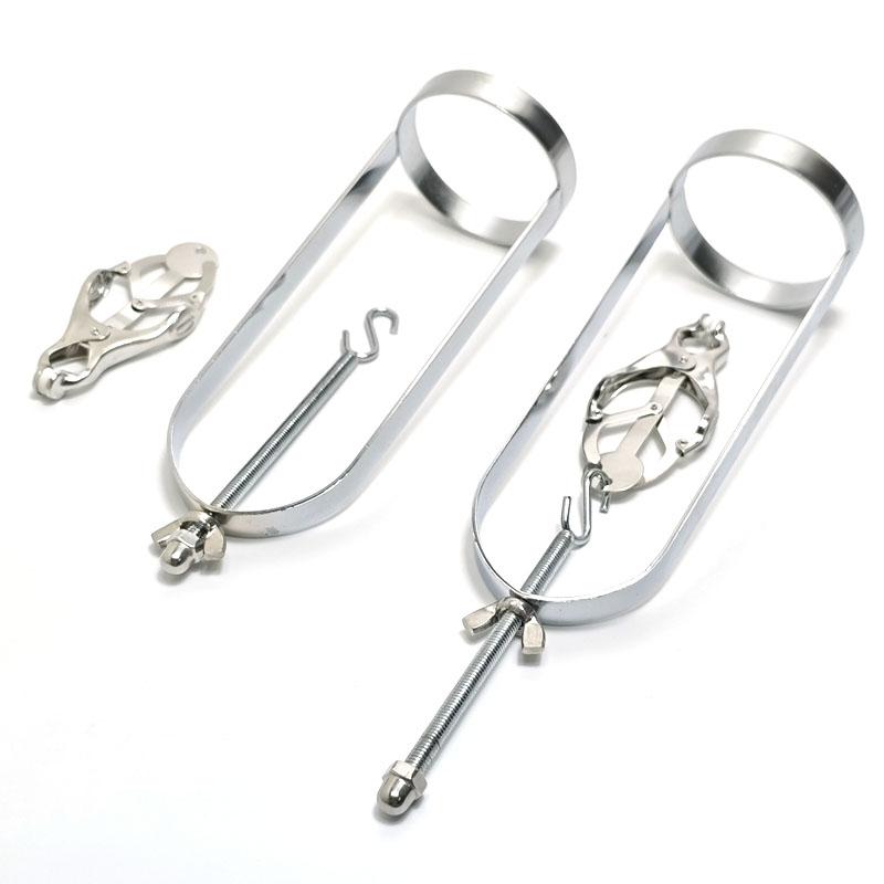 Hot Sale 1 PC Nipple Clamps – Adjustable Stainless Steel Breast Clips with Chain Reusable BDSM Adult Toy for Couples