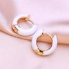 KNIKOO Round Clip Earrings For Women Fashion Earrings Jewerly For Wedding Party Gifts