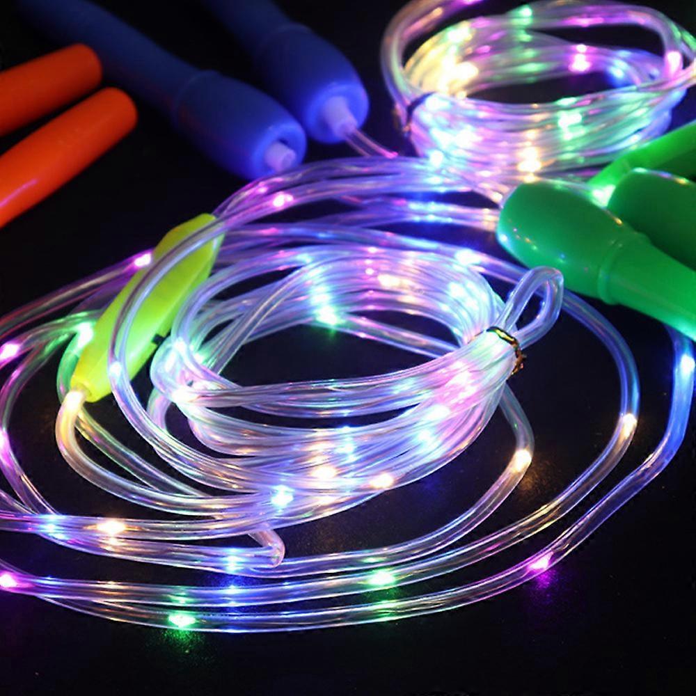 2 Pack LED Skipping Ropes. Adjustable Length. New Color Light Up Speed Skipping Rope. Flashing Rope. LED