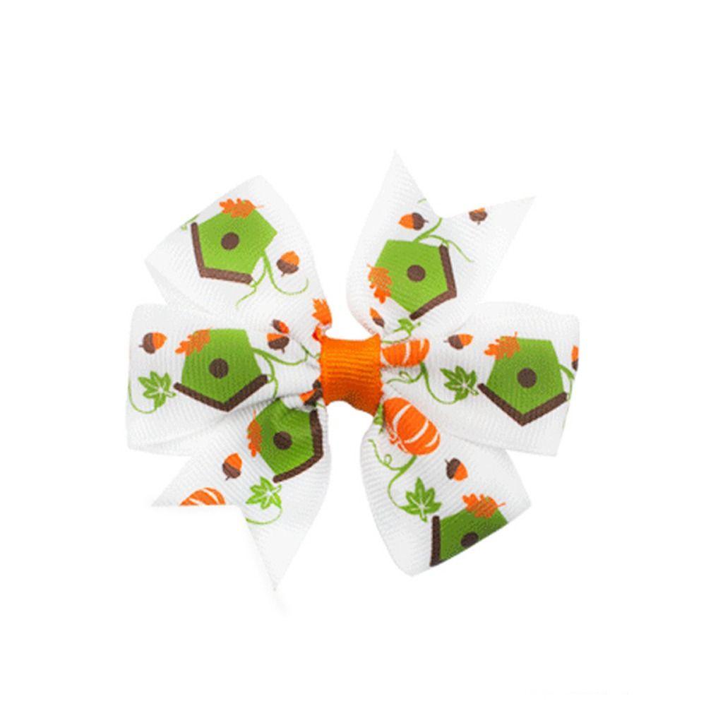 Заколка для волос в виде тыквы и летучей мыши-скелета, заколка-уточка, смешной бант на Хэллоуин, заколка для волос, косплей