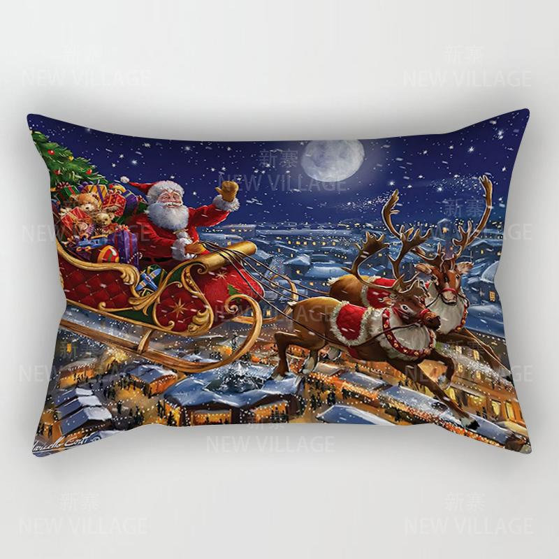 unframed Home autumn decoration Oil painting style pillow cushion cover decorations throw pillow cover 30*50 pillowcase 30x50 40