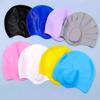 1pc/2pcs Silicone Swim Caps With Ear Coverage, Waterproof Non-Slip Large Size Swimming Hats For Long Hair,