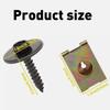 U Nut Clips Fastener Gasket Kit Car Metal Screw Body Fender Bumper Retainer X 20