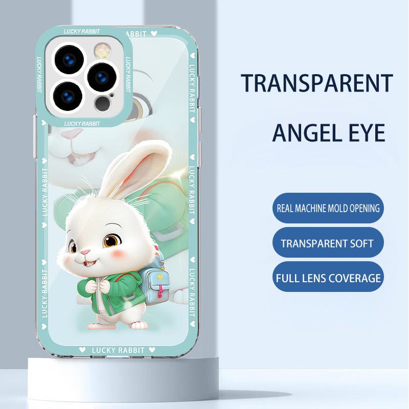 Рюкзак-куртка Cartoon Rabbit для Apple 13/14/15 и 11Pro Plus Прозрачный Max