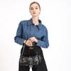 Cross-Border New European and American Retro Fashion Handbag Niche Design Hot Girl Y2K Single Shoulder Commuter Crossbody Motorcycle Bag